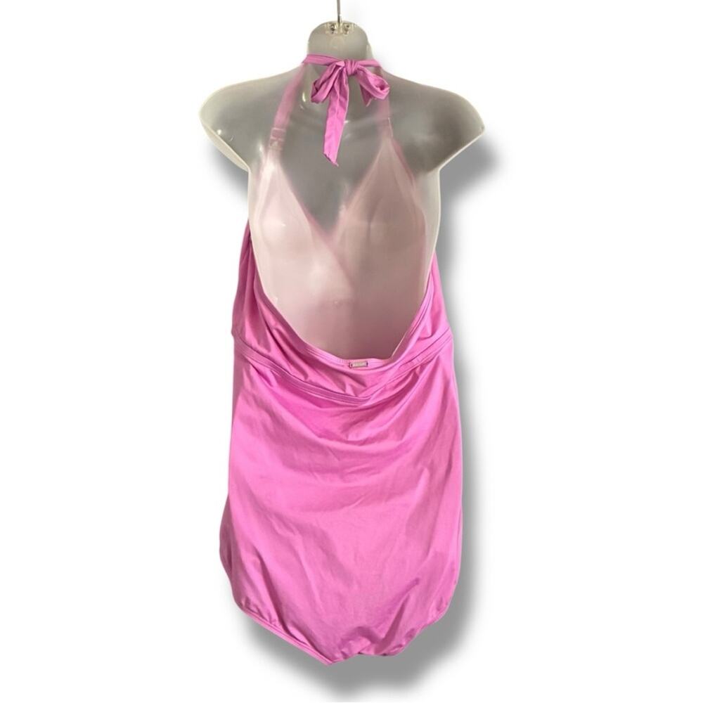 Dana Buchman Halter Ruched One-Piece swimsuit size 20W - Picture 5 of 7
